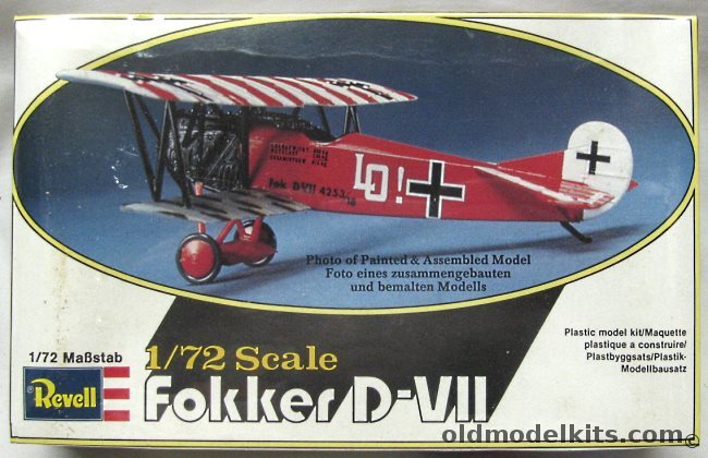 Revell 1/72 Fokker D-7 (D-VII DVII) - Oberleutnant Ernst Udet, 4156 plastic model kit